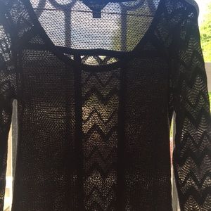 Lucky Brand 🍀 long sleeve sheer top size S